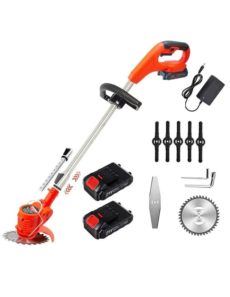 Roçadeira Elétrica com 2 Baterias + Acessórios