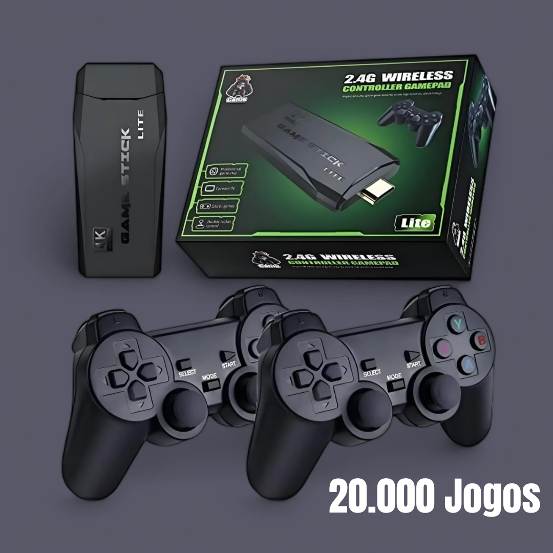 Consola de Jogos Retro HDMI 4k- C/2 Comandos Incluídos