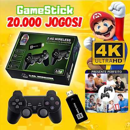 Consola de Jogos Retro HDMI 4k- C/2 Comandos Incluídos
