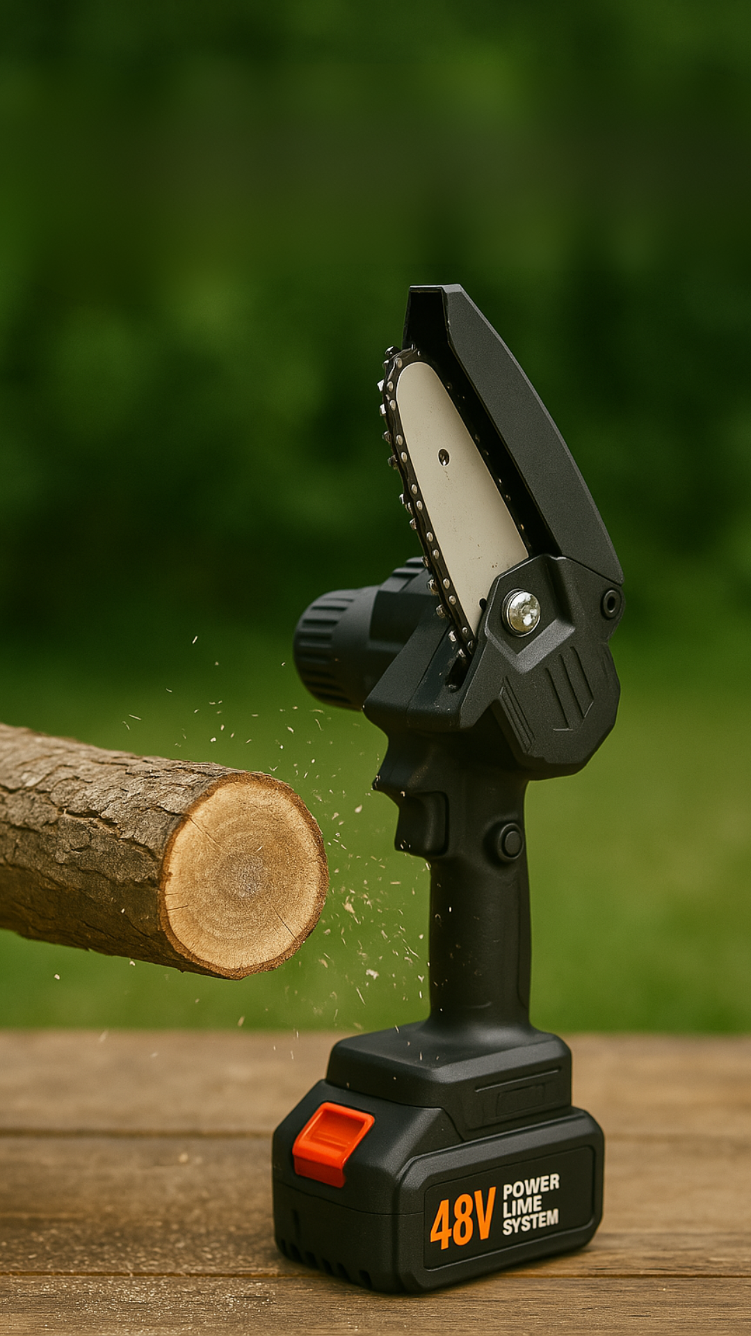 Mini Motosserra Elétrica + 2 Baterias 48V