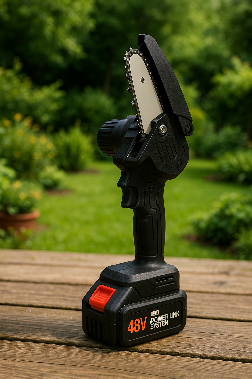 Mini Motosserra Elétrica + 2 Baterias 48V