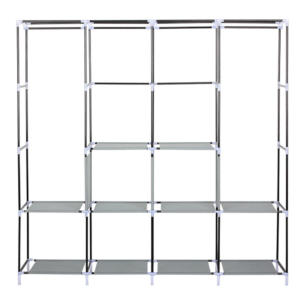 Roupeiro de Tecido com Design Moderno e 10 Compartimentos