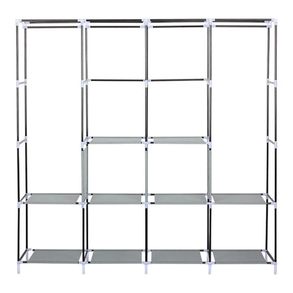Roupeiro de Tecido com Design Moderno e 10 Compartimentos